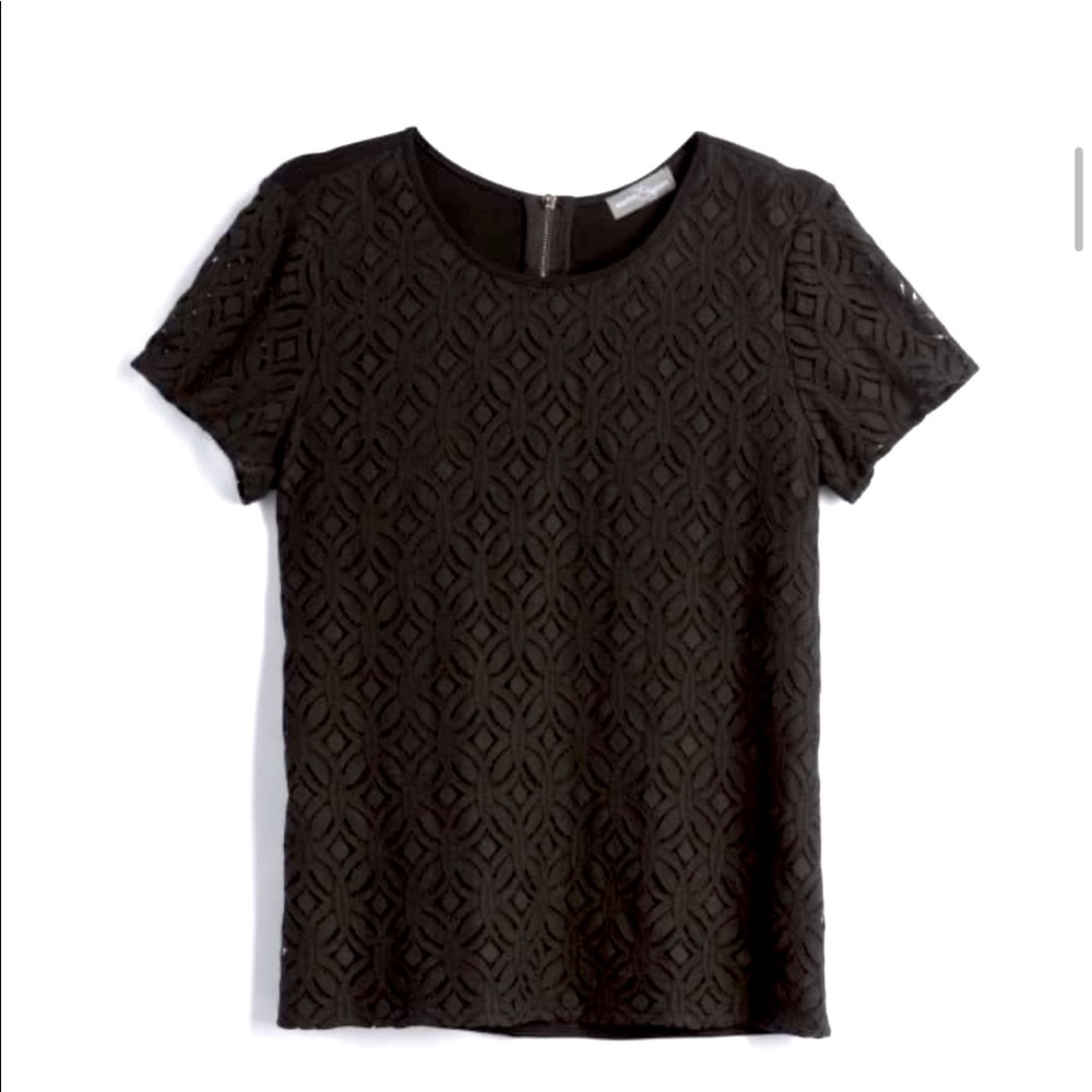 Black Crochet Top